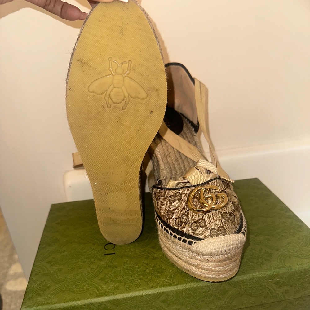 Gucci GG Canvas Marmont Espadrille